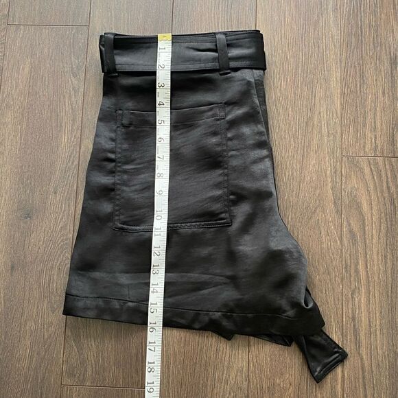 BANANA REPUBLIC Black High Waist Satin Utility Shorts NWT - Picture 12 of 12